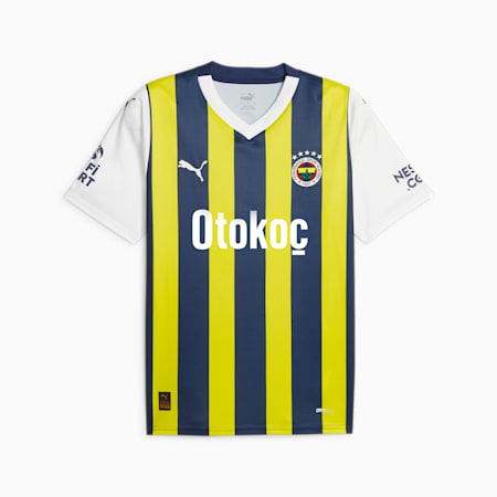 Fenerbahçe S.K. 23/24 Men's Home Jersey, Medieval Blue-Blazing Yellow-PUMA White, small-AUS