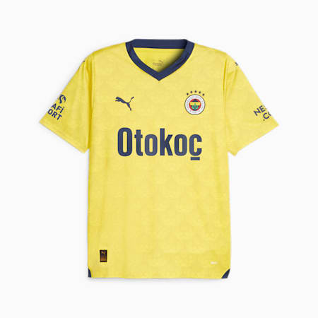 Męska koszulka wyjazdowa Fenerbahçe S.K. 23/24, Blazing Yellow-Medieval Blue, small