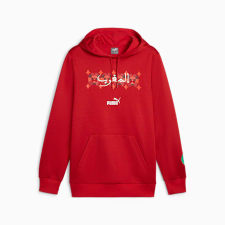 Hoodie FtblCulture Maroc, Tango Red, small-DFA