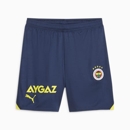 Shorts de fútbol Fenerbahçe S.K., Medieval Blue-Blazing Yellow, small