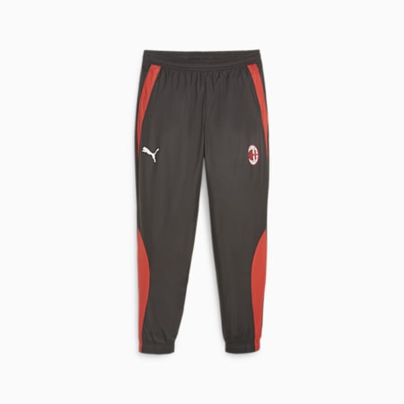 AC Milan Football Pre-match Woven Pants, PUMA Black-For All Time Red, small