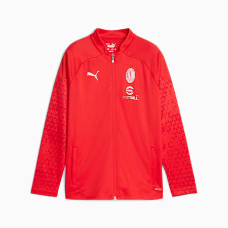 Giacca da training calcio AC Milan da ragazzi, For All Time Red-Feather Gray, small