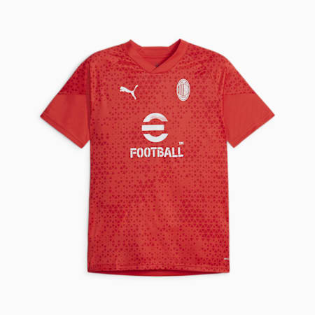 Camiseta AC Milan de training de fútbol, For All Time Red-Feather Gray, small