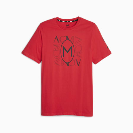 T-shirt à imprimé FtblCore AC Milan, For All Time Red-PUMA Black, small