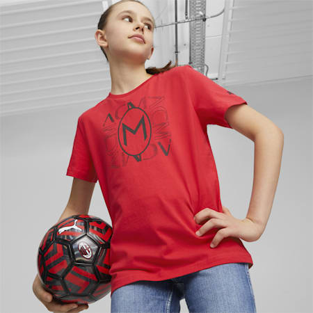 Młodzieżowa koszulka AC Milan FtblCore Graphic, For All Time Red-PUMA Black, small