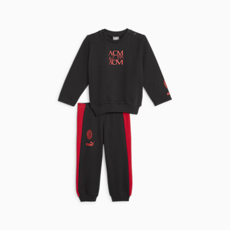 AC Milan FtblCore Youth Toddlers' Tracksuit, PUMA Black-For All Time Red, small