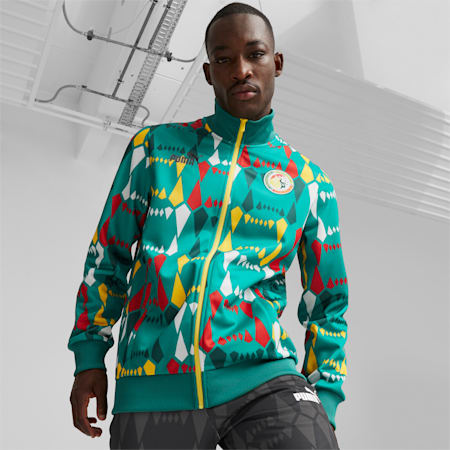 Track jacket Senegal FtblCulture da uomo, Pepper Green, small