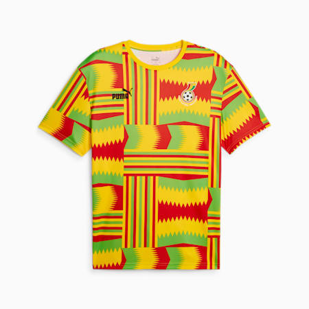 Camiseta Ghana FtblCulture para hombre, Pelé Yellow, small-PER