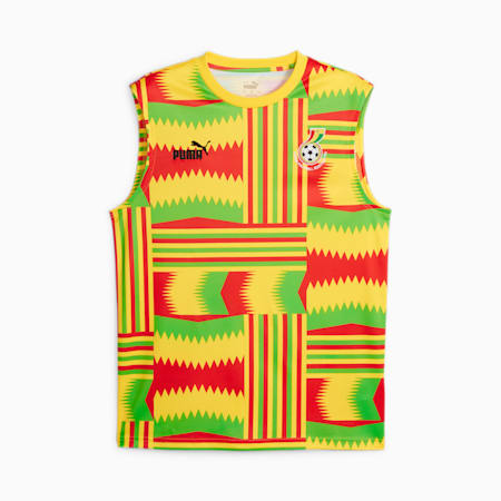 חולצה ללא שרוולים FTBLCulture גאנה לגברים, Pelé Yellow, small-DFA