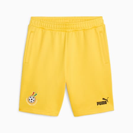 מכנסיים קצרים FtblCulture גאנה לגברים, Pelé Yellow, small-DFA
