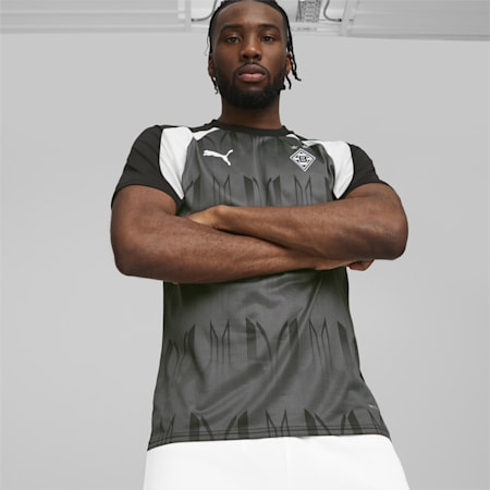 Maillot d'avant-match 23/24 Borussia Mönchengladbach, PUMA Black-PUMA White, small