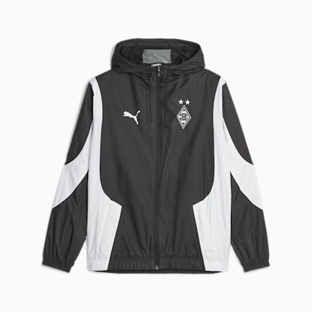 Borussia Mönchengladbach Football Pre-match Hymnenjacke, PUMA Black-PUMA White, small