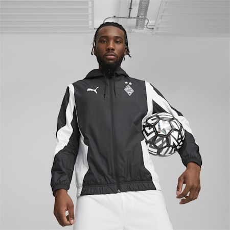 Veste d'avant-match 23/24 Anthem Borussia Mönchengladbach, PUMA Black-PUMA White, small