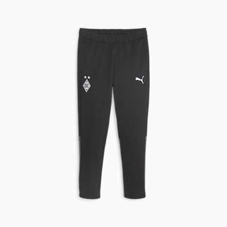 Pantalon de survêtement décontracté Borussia Mönchengladbach, PUMA Black-Flat Medium Gray, small