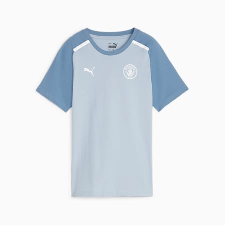 T-shirt da calcio Manchester City Casuals, Blue Wash-Deep Dive, small