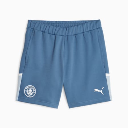 Manchester City Football Casuals Shorts, Deep Dive-Blue Wash, small