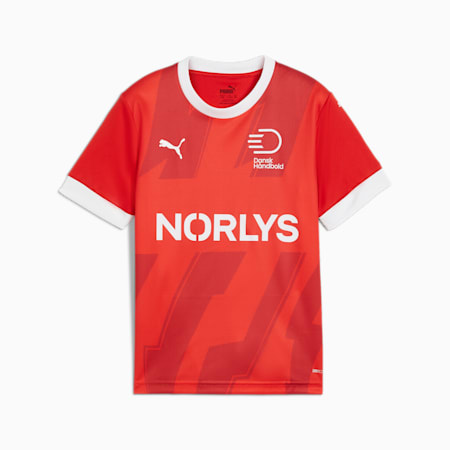 Młodzieżowa koszulka domowa reprezentacji piłki ręcznej Danii, PUMA Red-PUMA White, small