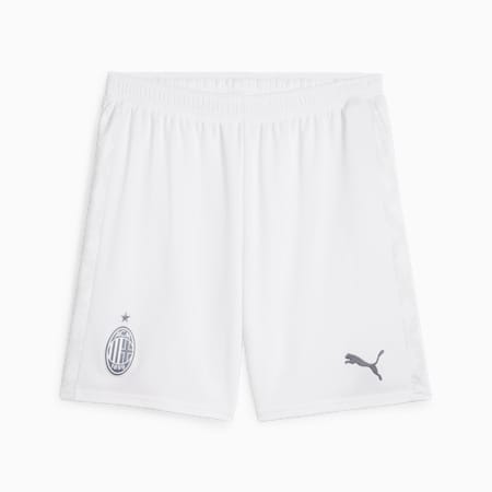 AC Milan Football Shorts, PUMA White-Feather Gray, small