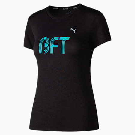 PUMA x BFT Women's Training Tee, Puma Black-BFT, small-AUS