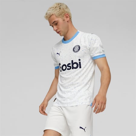 Camiseta Girona FC visitante 23/24, PUMA White-Team Light Blue, small