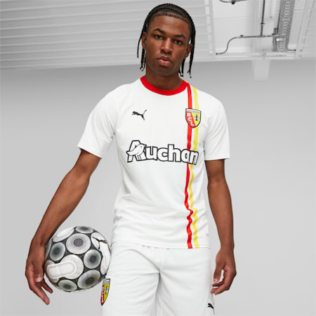 Męska koszulka dodatkowa RC Lens, PUMA White-Pelé Yellow, small
