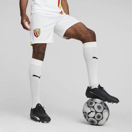 Dodatkowe piłkarskie szorty RC Lens 23/24, PUMA White-Pelé Yellow, small