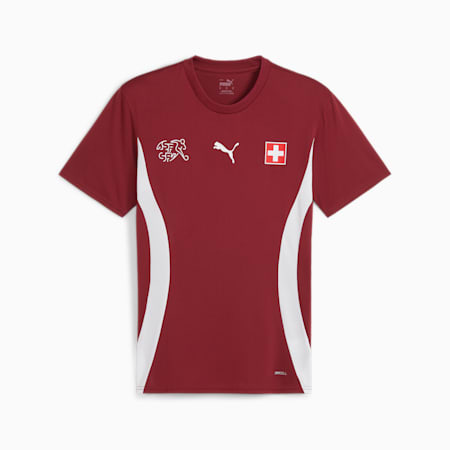 Switzerland Pre-match voetbalshirt, Team Regal Red-PUMA White, small