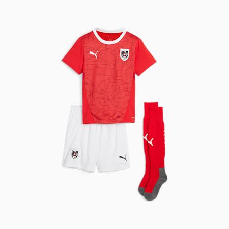 Mini kit de football Home Autriche 2024, PUMA Red-Chili Pepper, small
