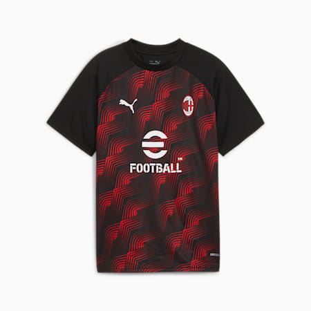 Maillot d'avant-match 23/24 AC Milan Enfant et Adolescent, PUMA Black-For All Time Red, small