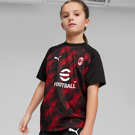 Camiseta prepartido AC Milan para jóvenes, PUMA Black-For All Time Red, small