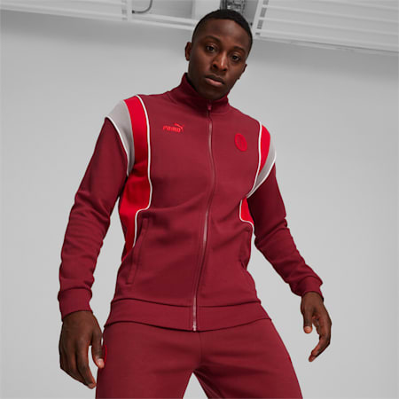 AC Milan FtblArchive Men's Track Jacket, Team Regal Red-Tango Red, small-AUS