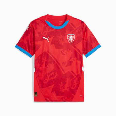Czech Republic Football 2024 Men's Home Jersey, For All Time Red-Fast Red, small