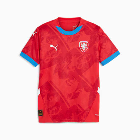 Maglia da calcio in jersey gara Home Repubblica Ceca 2024 da ragazzi, For All Time Red-Fast Red, small