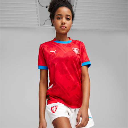 Czech Republic Football 2024 Youth Home Jersey, For All Time Red-Fast Red, small