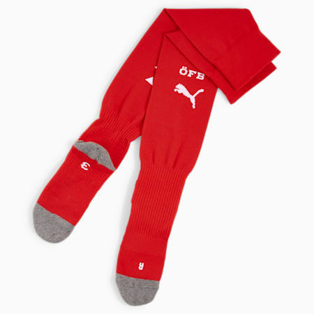 Calcetines de fútbol con logo de Austria, PUMA Red-PUMA White, small