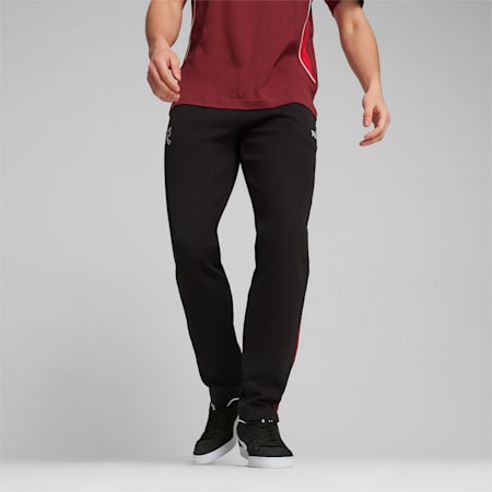Pantalones deportivos Suiza FtblArchive para hombre, PUMA Black-Team Regal Red, small