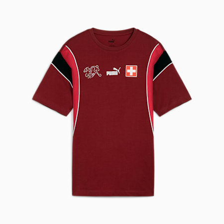 T-shirt Svizzera FtblArchive da donna, Team Regal Red-Fast Red, small