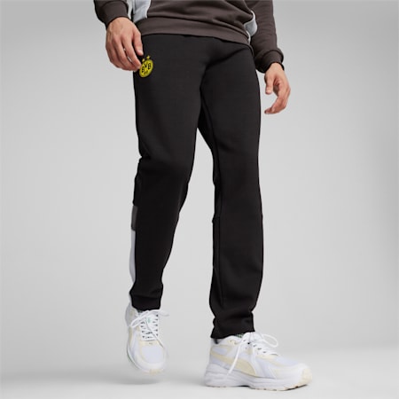 Borussia Dortmund FtblArchive Track Pants, PUMA Black-Cool Mid Gray, small