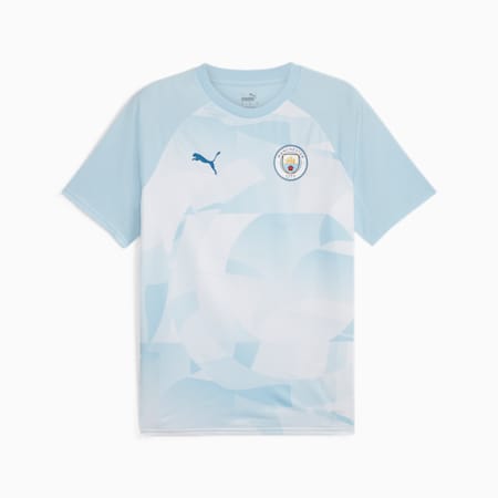 Manchester City Pre-match Jersey, Silver Sky-Lake Blue, small-SEA