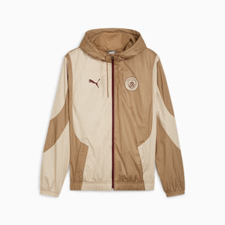 Manchester City Pre-match Jacket, Toasted-Granola, small