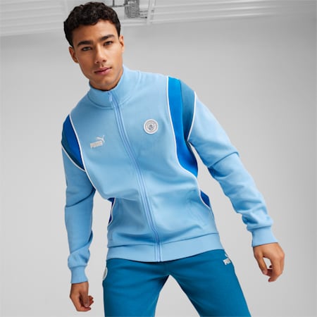 Manchester City FtblArchive Track Jacket, Team Light Blue-Racing Blue, small