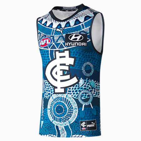 Carlton Football Club Replica Indigenous Men's Guernsey, Dark Navy-CFC, small-AUS