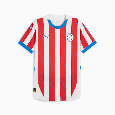 Maglia da calcio in jersey gara Home Paraguay 2024 da uomo, PUMA White-For All Time Red, small