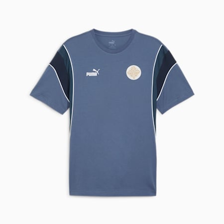 Camiseta de Islandia FtblArchive para hombre, Inky Blue-Dark Night, small