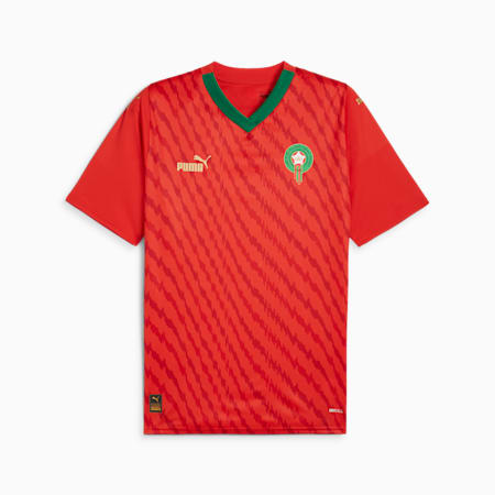 FRMF women's World Cup Men's Home Replica Jersey, PUMA Red-Power Green, small-DFA