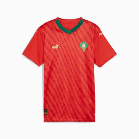 Morocco 23/24 Women's World Cup Home Jersey, PUMA Red-Power Green, small-AUS