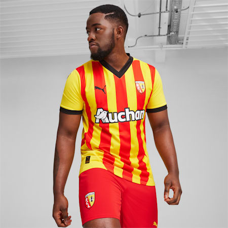 Maillot Home 24/25 RC Lens Homme, Pelé Yellow-PUMA Red, small