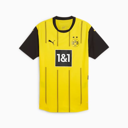 Borussia Dortmund 24/25 Authentic Home Jersey Men, Faster Yellow-PUMA Black, small-THA