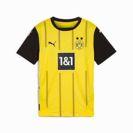 Maglia gara Home Borussia Dortmund 24/25 per ragazzi, Faster Yellow-PUMA Black, small