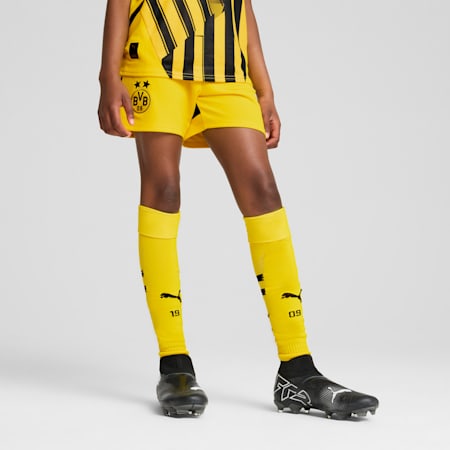 Short 24/25 Borussia Dortmund Enfant et Adolescent, Faster Yellow-PUMA Black, small